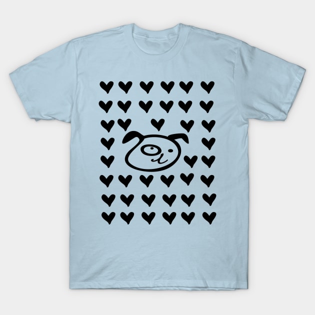 LOVE LOVE DOG T-Shirt by CindyS